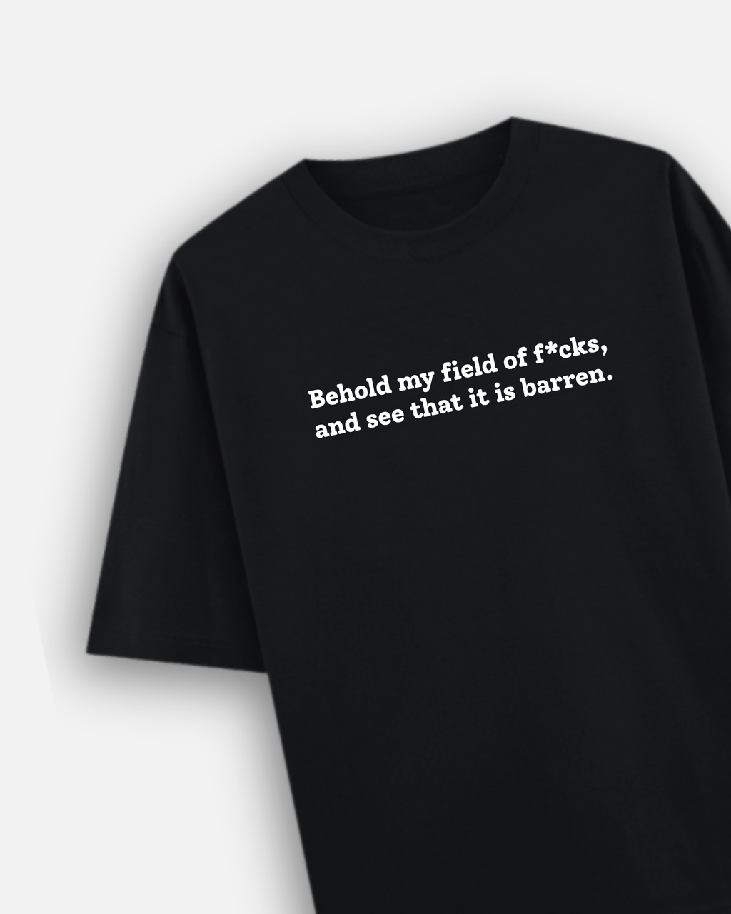 Barren Field - Premium Unisex Oversized T-Shirt