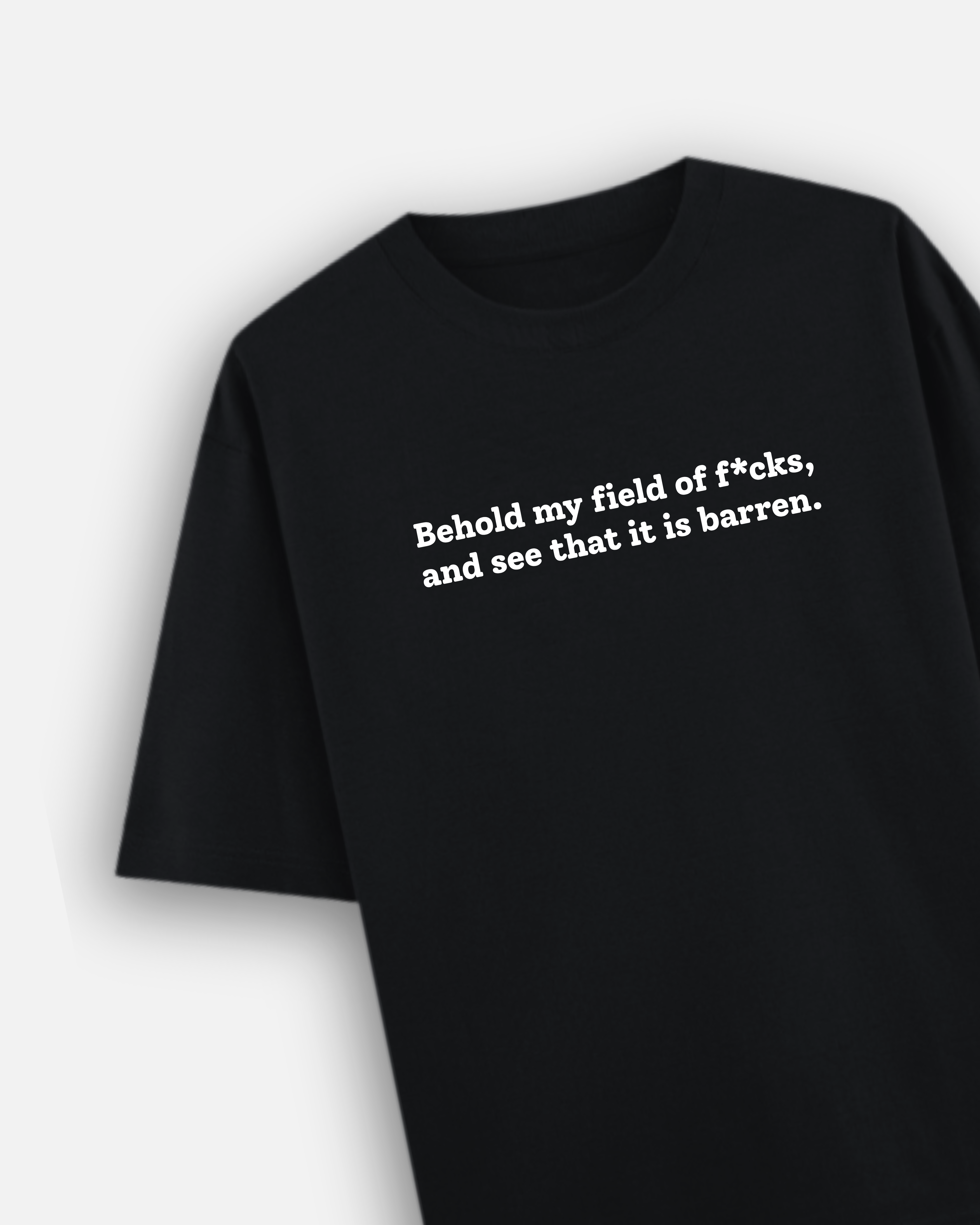 Barren Field - Premium Unisex Oversized T-Shirt