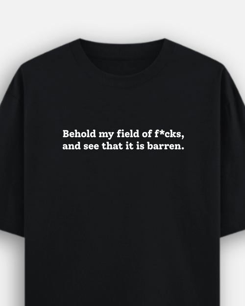 Barren Field - Premium Unisex Oversized T-Shirt