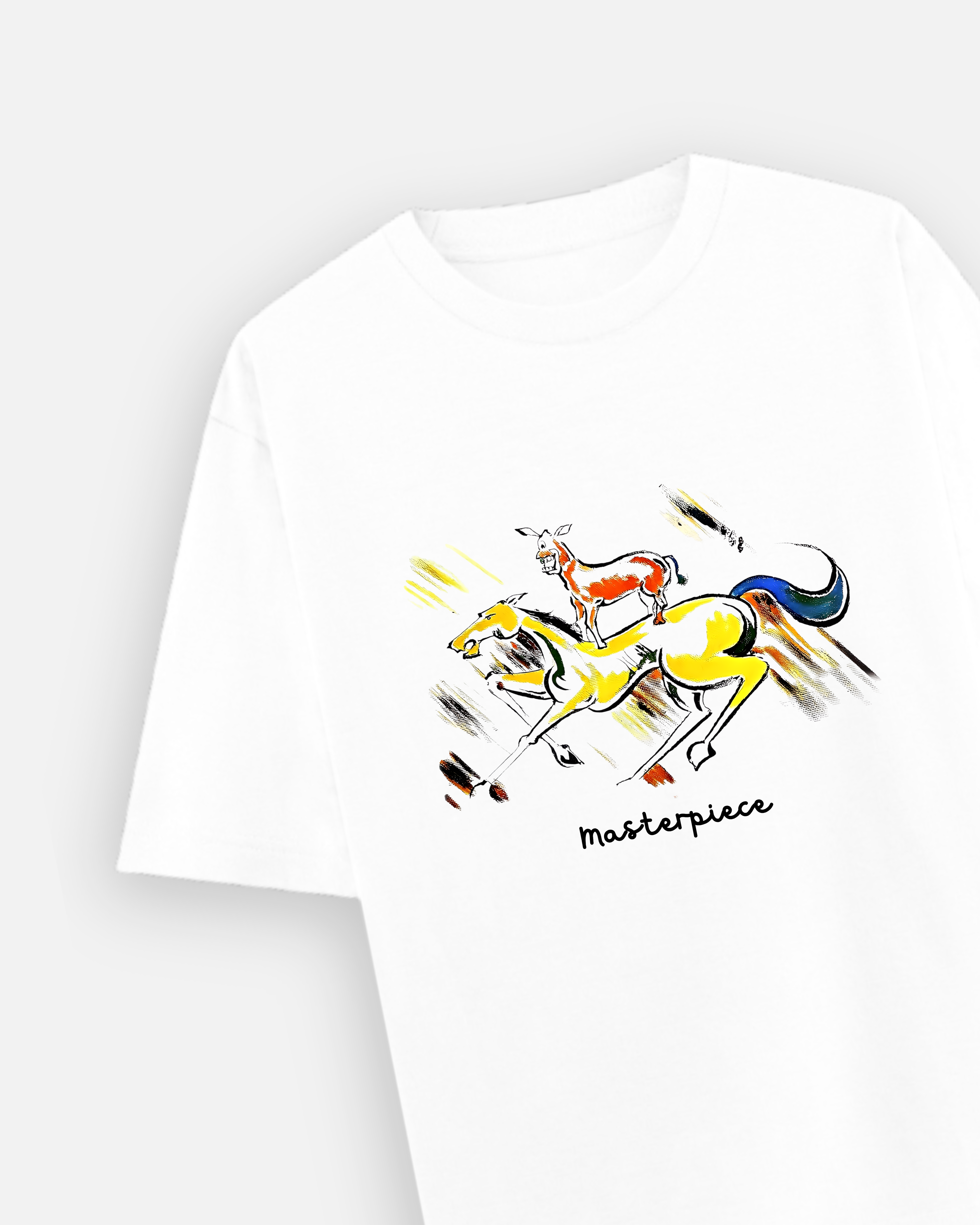 Majnu Bhai Painting - Premium Unisex Oversized T-Shirt